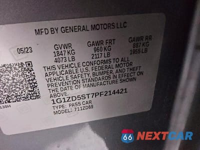 Zdjęcie 13 z 13 samochodu: 2023 CHEVROLET MALIBU LT VIN:1G1ZD5ST7PF214421 - miniatura