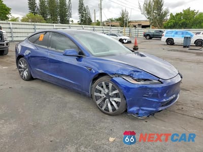 Czwarte zdjęcie samochodu z boku: 2025 TESLA MODEL 3 VIN:5YJ3E1EA5SF017189 - miniatura
