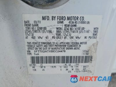 Zdjęcie 12 z 12 samochodu: 2011 FORD F250 SUPER DUTY VIN:1FT7X2ATXBEC24476 - miniatura
