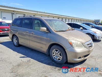 Czwarte zdjęcie samochodu z boku: 2007 HONDA ODYSSEY EXL VIN:5FNRL38747B130800 - miniatura