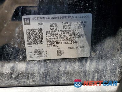 Zdjęcie 13 z 13 samochodu: 2019 CHEVROLET TRAX LS VIN:3GNCJKSB5KL195496 - miniatura