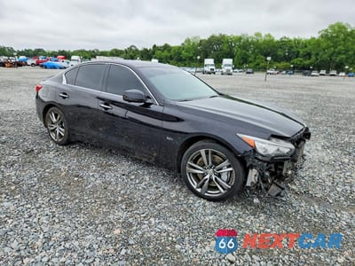 Czwarte zdjęcie samochodu z boku: 2016 INFINITI Q50 3.0T PREMIUM VIN:JN1EV7AR6GM346170 - miniatura