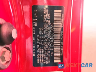Zdjęcie 12 z 12 samochodu: 2013 TOYOTA SCION VIN:JF1ZNAA16D2708548 - miniatura