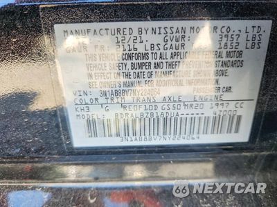 Zdjęcie 12 z 12 samochodu: 2022 NISSAN SENTRA S VIN:3N1AB8BV7NY224064 - miniatura
