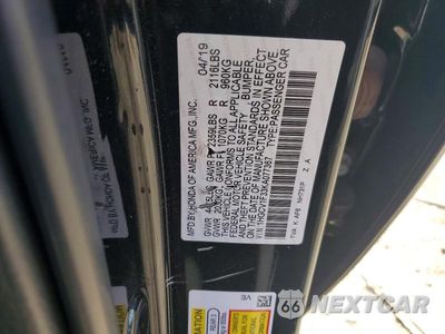 Zdjęcie 12 z 12 samochodu: 2019 HONDA ACCORD SPORT VIN:1HGCV1F33KA077367 - miniatura