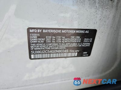 Zdjęcie 13 z 13 samochodu: 2016 BMW X6 XDRIVE35I VIN:5UXKU2C54G0N80345 - miniatura