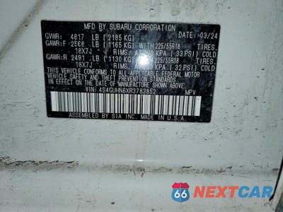 Zdjęcie 12 z 12 samochodu: 2024 SUBARU CROSSTREK LIMITED VIN:4S4GUHN6XR3783852 - miniatura