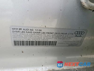Zdjęcie 12 z 12 samochodu: 2007 AUDI A6 S-LINE 4.2 QUATTRO VIN:WAUEV74FX7N098012 - miniatura