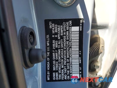 Zdjęcie 13 z 13 samochodu: 2021 HONDA CIVIC SPORT VIN:SHHFK7H48MU423354 - miniatura