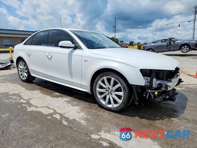 Czwarte zdjęcie samochodu z boku: 2014 AUDI A4 PREMIUM VIN:WAUAFAFL8EN039484 - miniatura