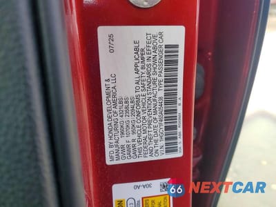 Zdjęcie 12 z 12 samochodu: 2025 HONDA ACCORD SE VIN:1HGCY1F46SA054438 - miniatura