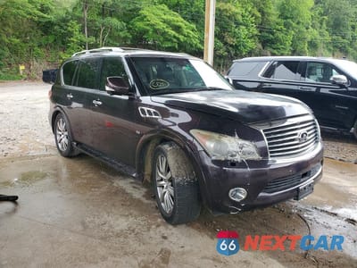 Czwarte zdjęcie samochodu z boku: 2014 INFINITI QX80 BASE VIN:JN8AZ2NC0E9352589 - miniatura