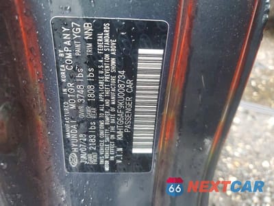 Zdjęcie 12 z 12 samochodu: 2019 HYUNDAI VELOSTER 2.0L PREMIUM VIN:KMHTG6AF9KU008734 - miniatura