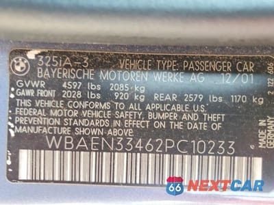 Zdjęcie 12 z 12 samochodu: 2002 BMW 325 IT VIN:WBAEN33462PC10233 - miniatura