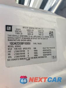 Zdjęcie 12 z 12 samochodu: 2011 CHEVROLET SILVERADO K3500 VIN:1GC4KZC83BF183850 - miniatura
