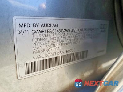 Zdjęcie 12 z 12 samochodu: 2011 AUDI S4 PRESTIGE VIN:WAUKGAFL8BA159273 - miniatura