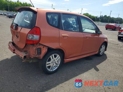 Trzecie zdjęcie samochodu z tyłu: 2008 HONDA FIT SPORT VIN:JHMGD38668S062143 - miniatura