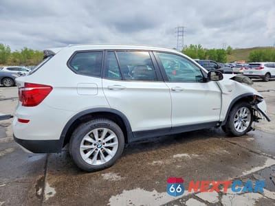 Trzecie zdjęcie samochodu z tyłu: 2015 BMW X3 XDRIVE28I VIN:5UXWX9C52F0D47048 - miniatura