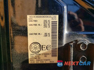 Zdjęcie 12 z 12 samochodu: 2011 NISSAN ALTIMA 2.5 VIN:1N4AL2AP9BC136847 - miniatura