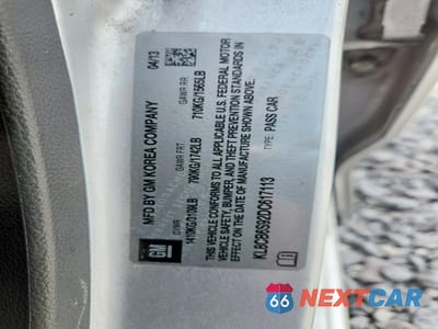 Zdjęcie 12 z 12 samochodu: 2013 CHEVROLET SPARK LS VIN:KL8CB6S92DC617113 - miniatura