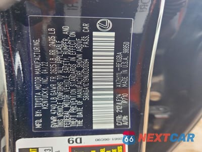 Zdjęcie 13 z 13 samochodu: 2022 LEXUS ES 300H F SPORT VIN:58AGA1C19NU020094 - miniatura