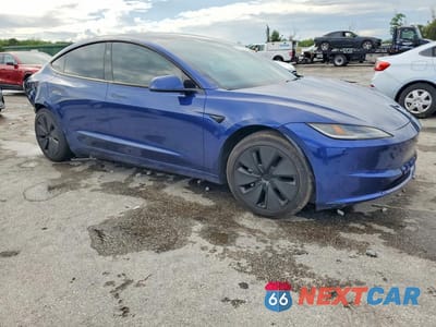 Czwarte zdjęcie samochodu z boku: 2025 TESLA MODEL 3 VIN:5YJ3E1EA8SF951735 - miniatura