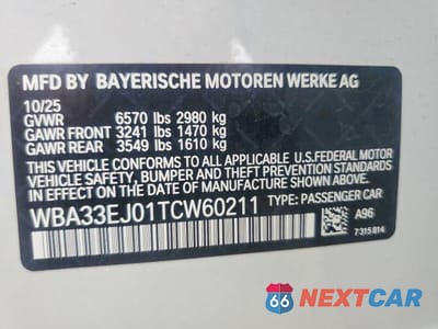 Zdjęcie 12 z 12 samochodu: 2026 BMW 760 XI VIN:WBA33EJ01TCW60211 - miniatura