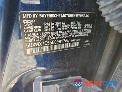 Zdjęcie 13 z 13 samochodu: 2014 BMW X3 XDRIVE35I VIN:5UXWX7C55E0E81765 - miniatura
