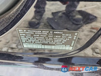 Zdjęcie 12 z 12 samochodu: 2018 VOLKSWAGEN PASSAT SE VIN:1VWBA7A39JC024723 - miniatura