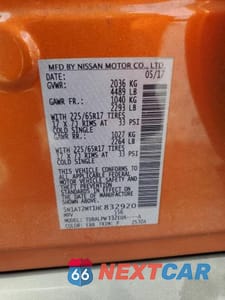 Zdjęcie 14 z 14 samochodu: 2017 NISSAN ROGUE S VIN:5N1AT2MT1HC832920 - miniatura