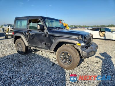 Czwarte zdjęcie samochodu z boku: 2022 JEEP WRANGLER SPORT VIN:1C4GJXAG0NW195361 - miniatura
