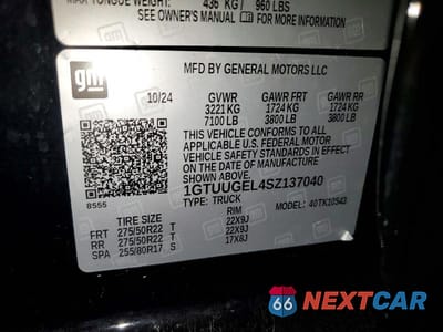 Zdjęcie 13 z 13 samochodu: 2025 GMC SIERRA K1500 DENALI VIN:1GTUUGEL4SZ137040 - miniatura