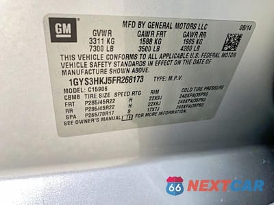 Zdjęcie 10 z 10 samochodu: 2015 CADILLAC ESCALADE ESV LUXURY VIN:1GYS3HKJ5FR268173 - miniatura