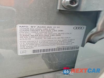 Zdjęcie 13 z 13 samochodu: 2024 AUDI Q3 PREMIUM PLUS S LINE 45 VIN:WA1EECF32R1108051 - miniatura