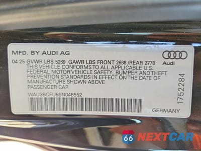 Zdjęcie 12 z 12 samochodu: 2025 AUDI A5 PRESTIGE VIN:WAU3BCFU5SN048552 - miniatura