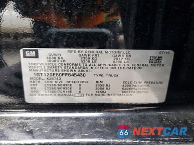Zdjęcie 12 z 12 samochodu: 2015 GMC SIERRA K2500 DENALI VIN:1GT120E80FF645430 - miniatura