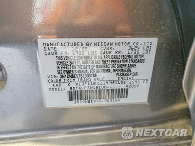 Zdjęcie 12 z 12 samochodu: 2025 NISSAN VERSA SV VIN:3N1CN8EV7SL903188 - miniatura