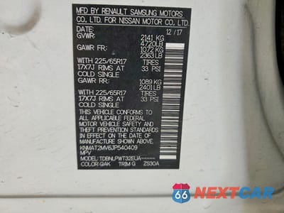 Zdjęcie 13 z 13 samochodu: 2018 NISSAN ROGUE S VIN:KNMAT2MV6JP540409 - miniatura