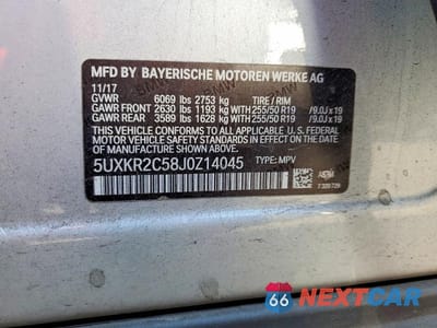 Zdjęcie 13 z 13 samochodu: 2018 BMW X5 SDRIVE35I VIN:5UXKR2C58J0Z14045 - miniatura