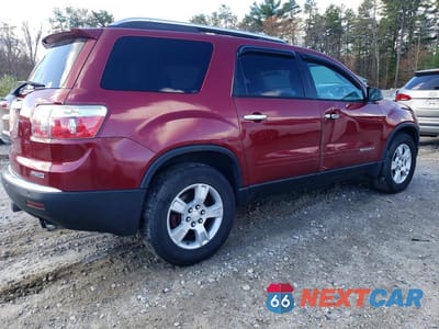 Trzecie zdjęcie samochodu z tyłu: 2008 GMC ACADIA SLE VIN:1GKEV13728J282819 - miniatura