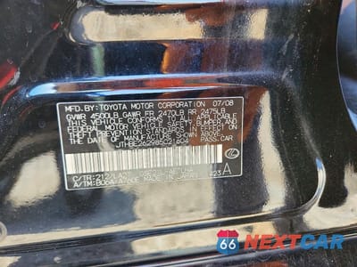 Zdjęcie 13 z 13 samochodu: 2008 LEXUS IS 350 VIN:JTHBE262985021604 - miniatura