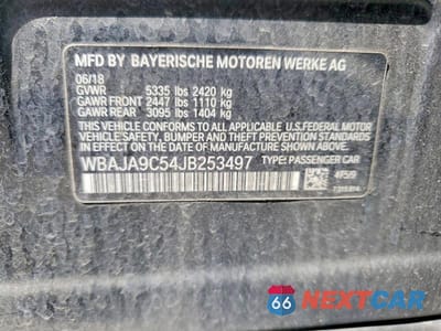 Zdjęcie 12 z 12 samochodu: 2018 BMW 530E VIN:WBAJA9C54JB253497 - miniatura