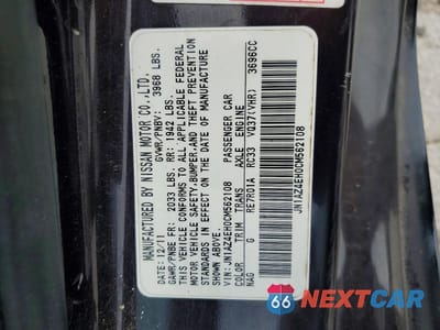 Zdjęcie 13 z 13 samochodu: 2012 NISSAN 370Z BASE VIN:JN1AZ4EH0CM562108 - miniatura