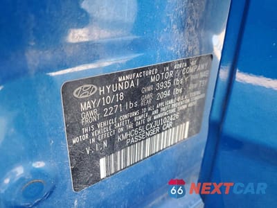 Zdjęcie 13 z 13 samochodu: 2018 HYUNDAI IONIQ BLUE VIN:KMHC65LCXJU102426 - miniatura