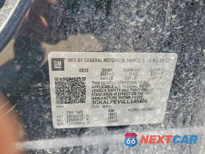 Zdjęcie 13 z 13 samochodu: 2020 GMC TERRAIN SLT VIN:3GKALPEV6LL145404 - miniatura