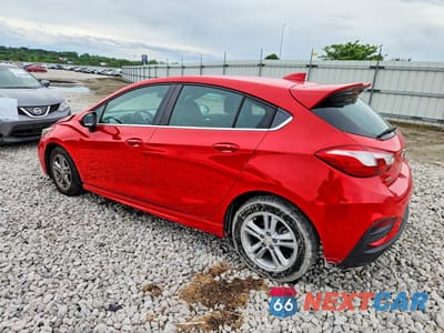 Drugie zdjęcie samochodu z przodu: 2017 CHEVROLET CRUZE LT VIN:3G1BE6SM3HS512474 - miniatura