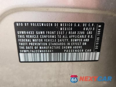 Zdjęcie 12 z 12 samochodu: 2014 VOLKSWAGEN JETTA TDI VIN:3VWPL7AJ2EM605841 - miniatura