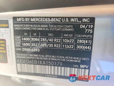 Zdjęcie 13 z 13 samochodu: 2019 MERCEDES-BENZ GLE COUPE 43 AMG VIN:4JGED6EB1KA150179 - miniatura