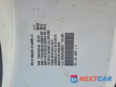 Zdjęcie 13 z 13 samochodu: 2018 HONDA ODYSSEY EX VIN:5FNRL6H54JB065731 - miniatura