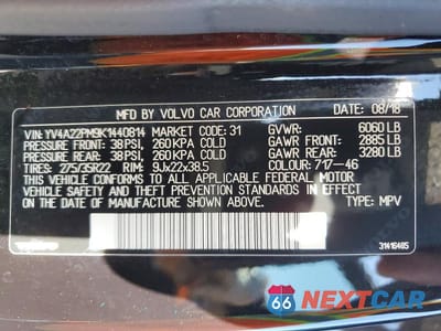 Zdjęcie 13 z 13 samochodu: 2019 VOLVO XC90 T6 R-DESIGN VIN:YV4A22PM9K1440814 - miniatura